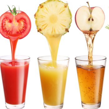 fruta ou suco de fruta